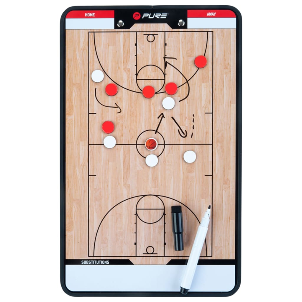 

Pure2Improve Coach-bord dubbelzijdig basketbal 35x22 cm P2I100620