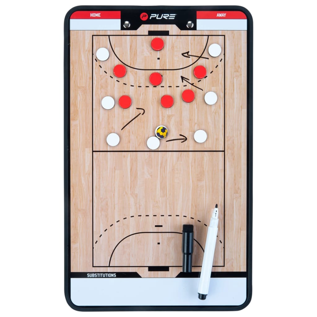 

Pure2Improve Coach-bord dubbelzijdig handbal 35x22 cm P2I100630