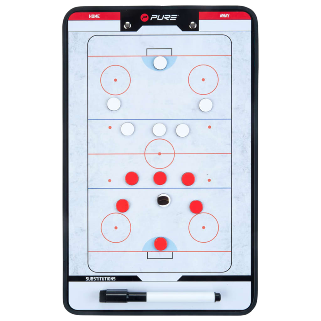 Pure2Improve Coach-bord dubbelzijdig ijshockey 35x22 cm P2I100640