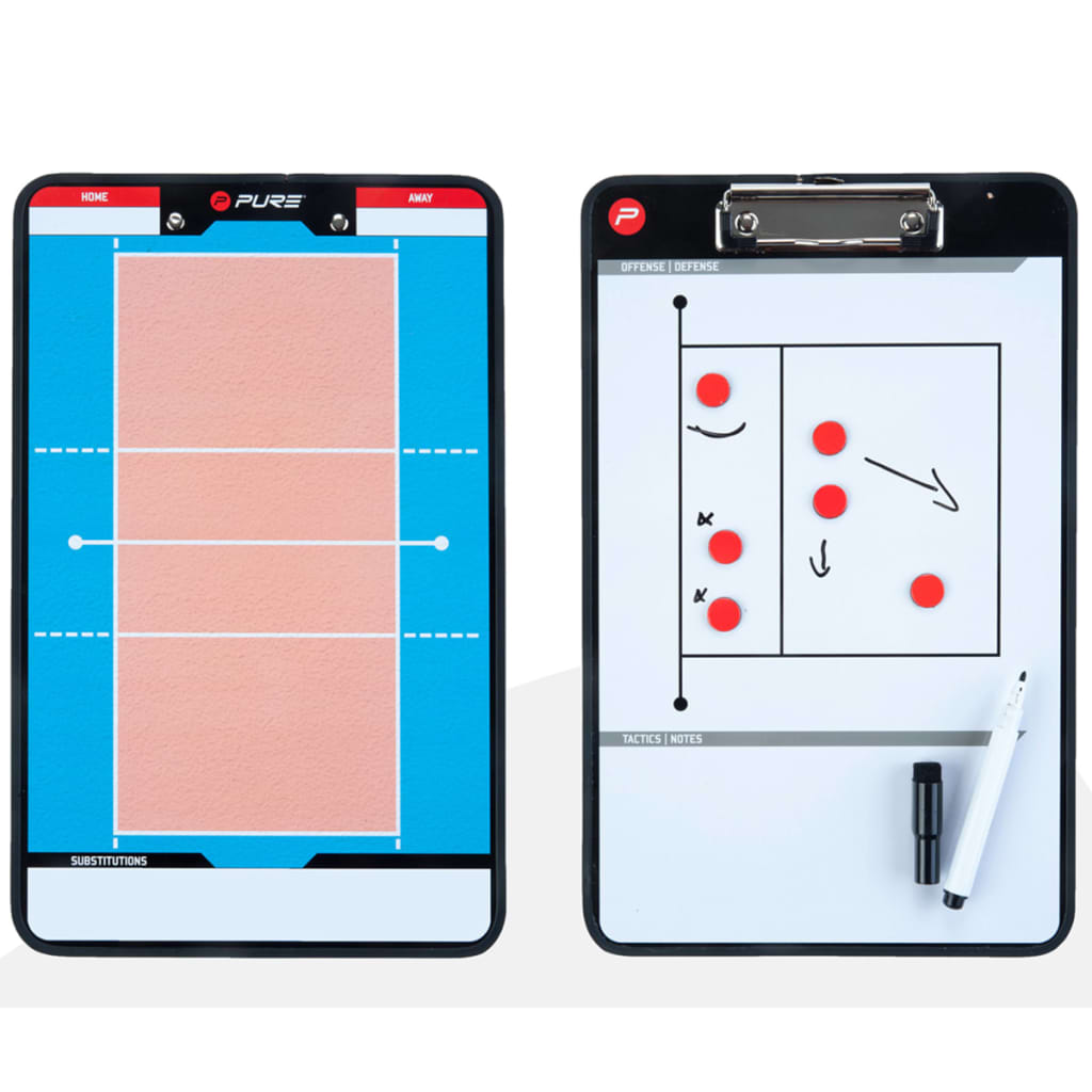 Pure2Improve Double-sided Coach Board Volleyball 35x22 cm P2I100690
