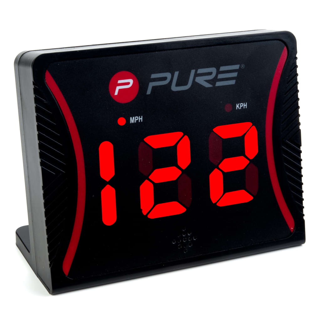Pure2Improve Snelheidsmeter kunststof zwart Pure2Improve Snelheidsmeter kunststof zwart