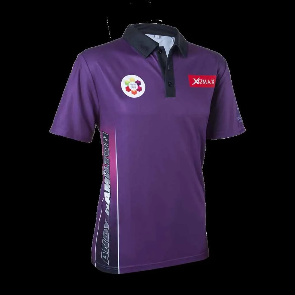 

XQmax Darts Andy Hamilton replica wedstrijdshirt paars S QD9200320