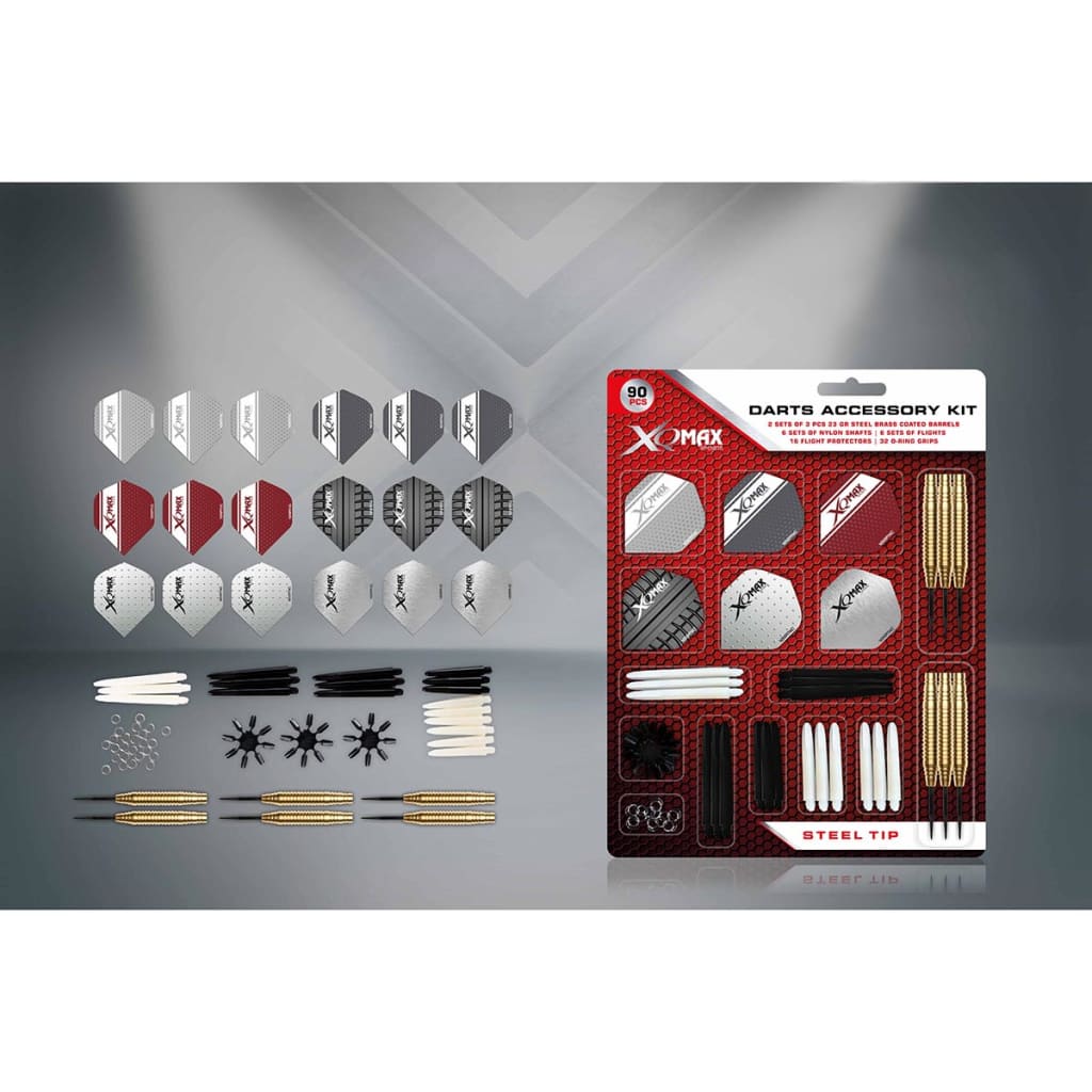 

XQmax Darts Dart accessoire set 23 g stalen punt 90-delig QD7000700