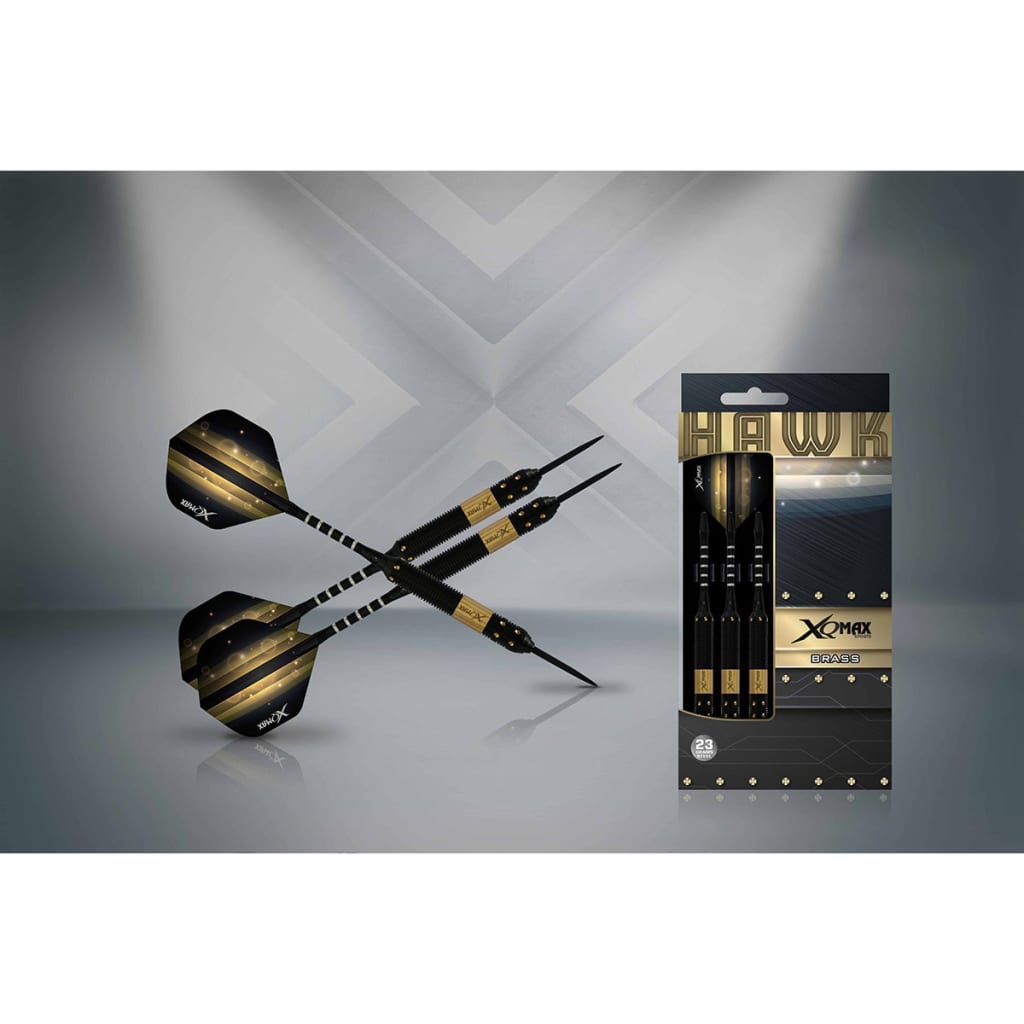 VidaXL - XQmax Darts Dart set Hawk 23 g messing staal 3 st QD1103140