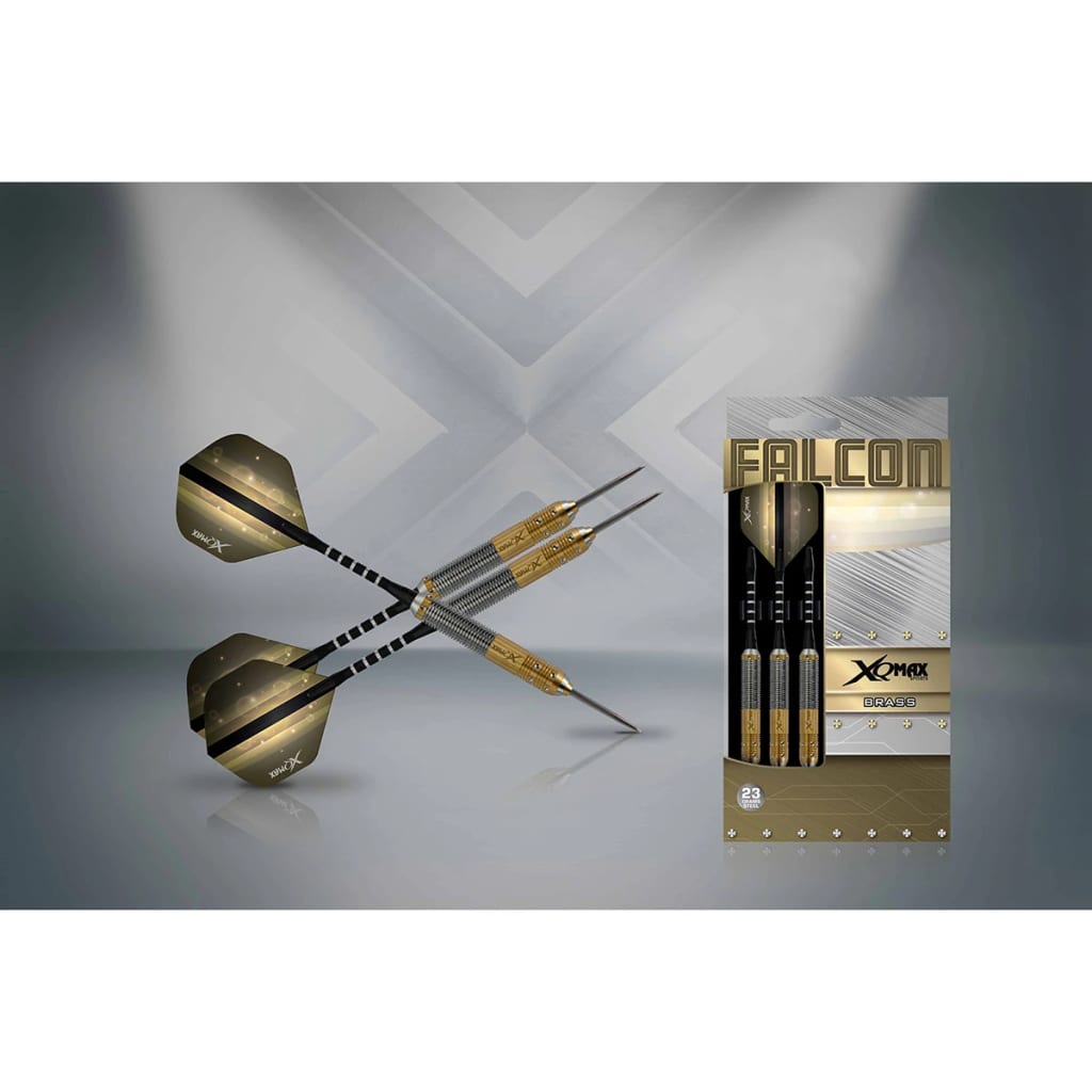 VidaXL - XQmax Darts Dart set Falcon 23 g messing staal 3 st QD1103170