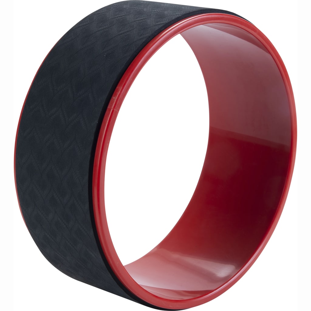 Pure2Improve Roue de yoga 30 cm Noir et rouge