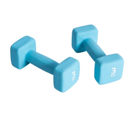 Pure2Improve Kurzhantel-Set 2×3 kg Neopren Blau