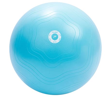 Pure2Improve Ballon d'exercice 65 cm Bleu clair