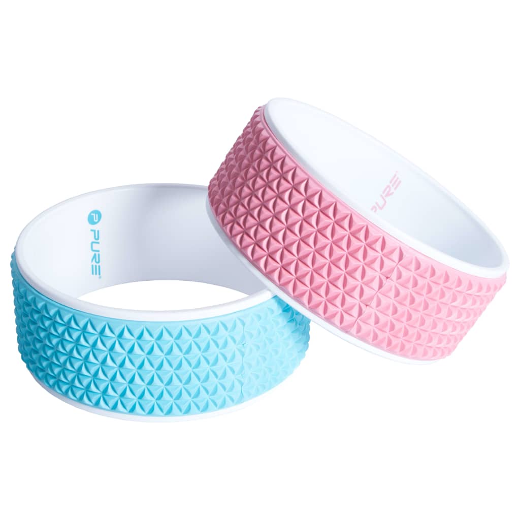 Ruota Per Yoga 34 Cm Rosa E Bianca Pure2Improve 11 width=274