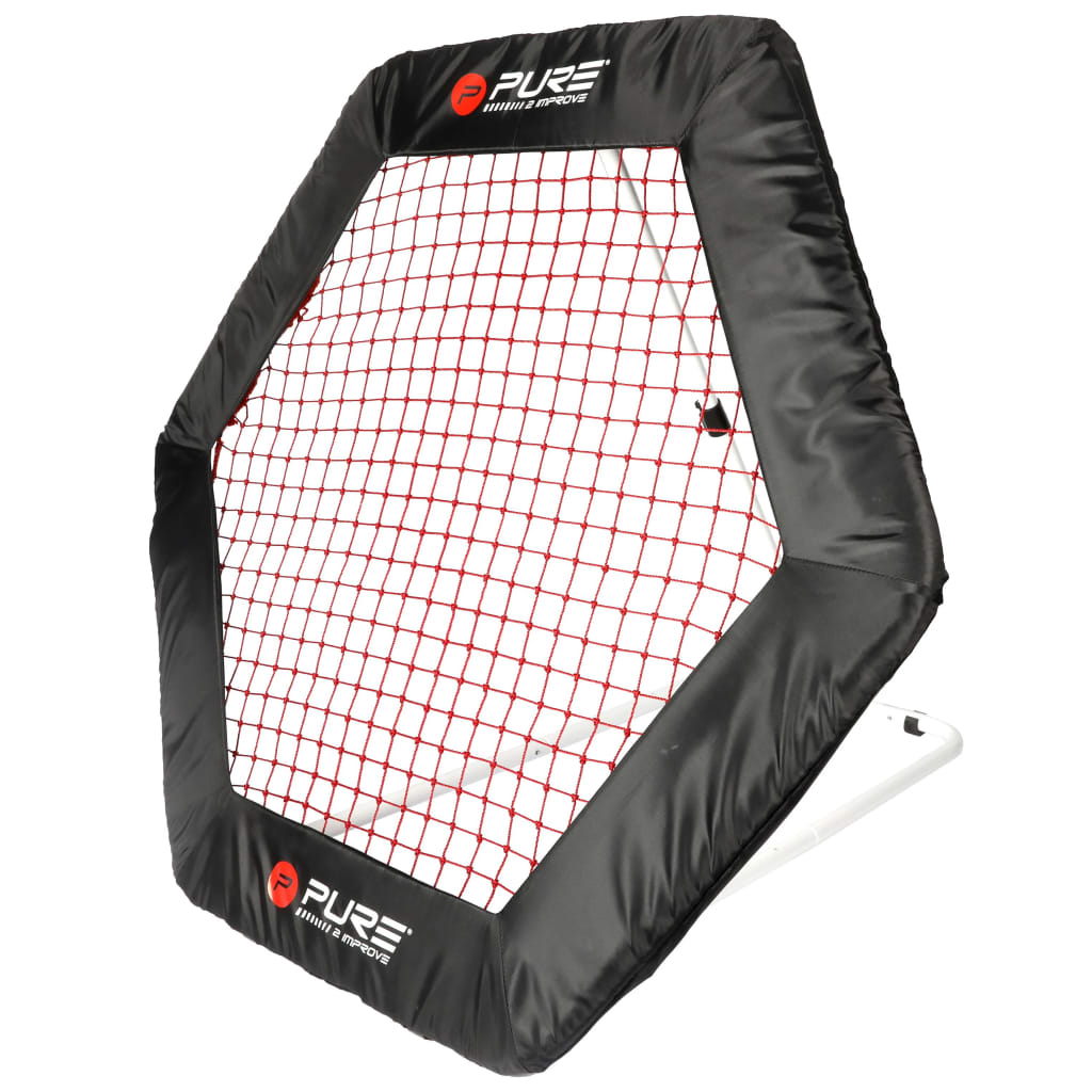 Pure2Improve Filet de rebondisseur de football Hexagonal 140x125 cm