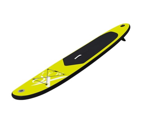 XQ Max Planche &agrave; pagaie gonflable 285 cm Vert citron et noir