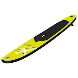 XQ Max Planche &agrave; pagaie gonflable 285 cm Vert citron et noir