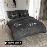 Pierre Cardin Dekbedovertrek Stone Look Antraciet-140x200/220