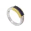 Gouden Christian Ring Met Saffier En Diamant christian kopen in de aanbieding