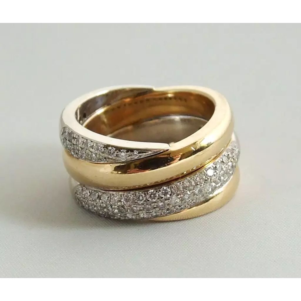 Afbeelding Christian 18 karaat gouden ring met briljanten door Vidaxl.nl