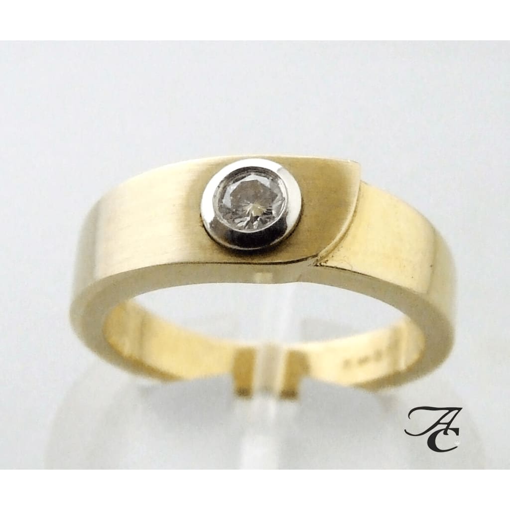 Christian Atelier Gouden Ring Met Solitair Briljant christian kopen in de aanbieding