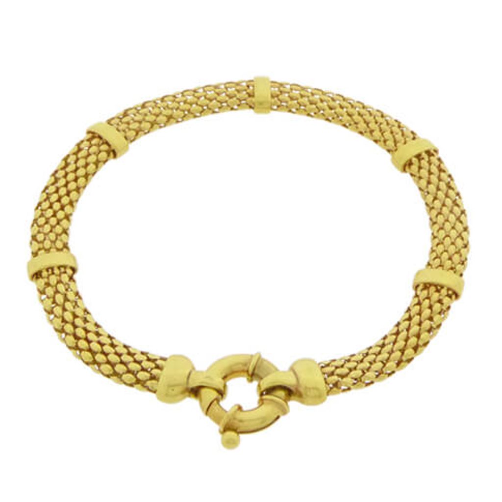 Afbeelding Christian 14 karaat gouden geweven armband door Vidaxl.nl