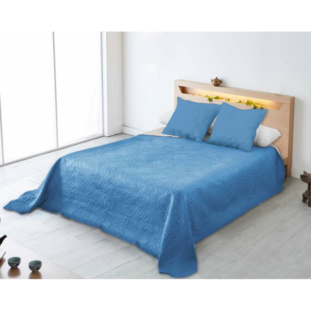 Merkloos Nightsrest Bedsprei Alicia Lichtblauw Donkerblauw Kussensloop Maat huismerk kopen in de aanbieding Merkloos Nightsrest Bedsprei Alicia Lichtblauw Donkerblauw Kussensloop Maat huismerk kopen in de aanbieding