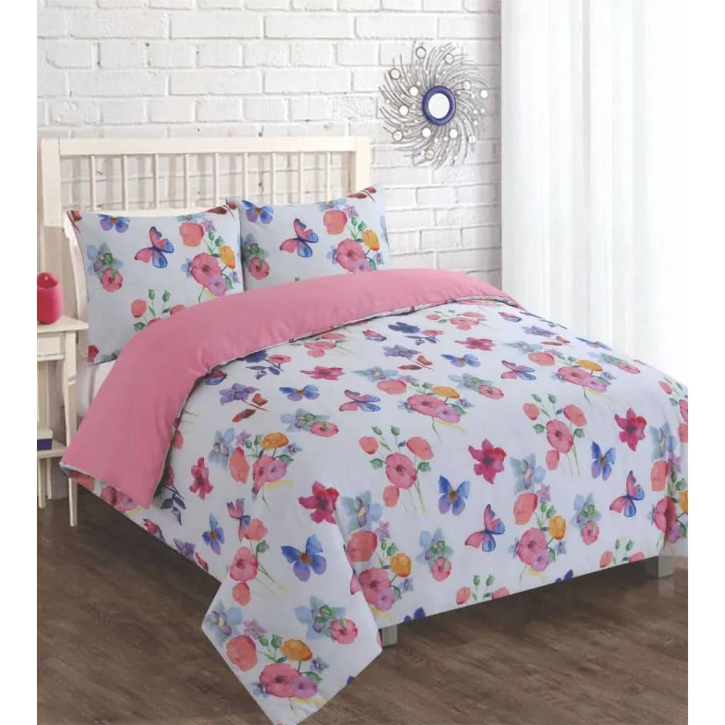 Merkloos Dekbedovertrek Fleur Met Vlinders En Bloemen Maat 1 Persoons 140 X huismerk kopen in de aanbieding Merkloos Dekbedovertrek Fleur Met Vlinders En Bloemen Maat 1 Persoons 140 X huismerk kopen in de aanbieding