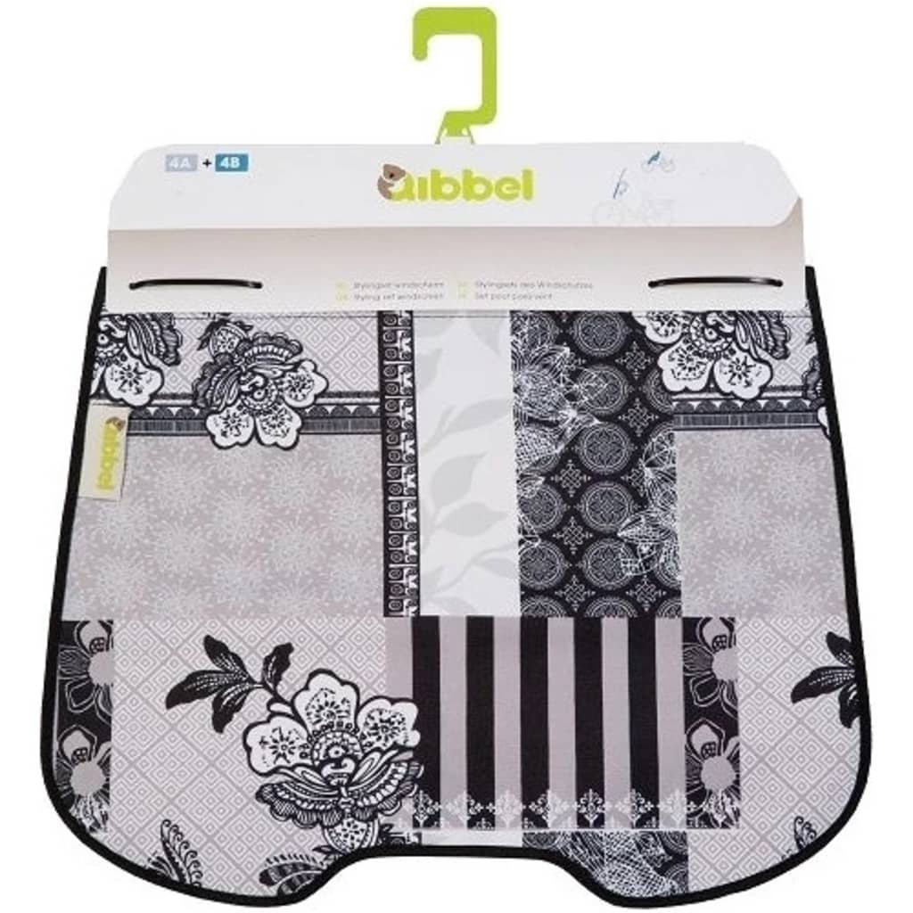 Qibbel stylingset voor windscherm Suzy zwart/wit Q711