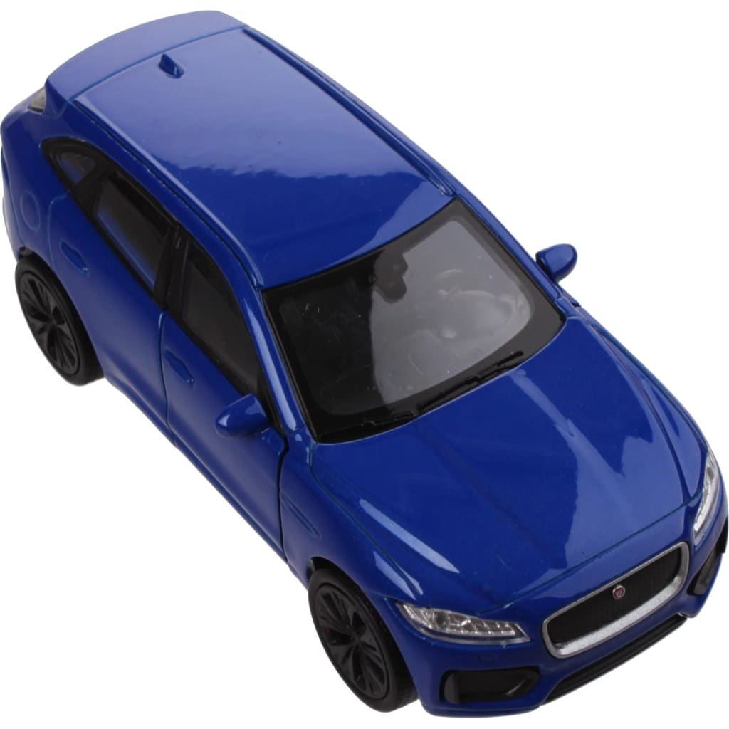 Welly schaalmodel Jaguar F-Pace 1:34 blauw 11 cm