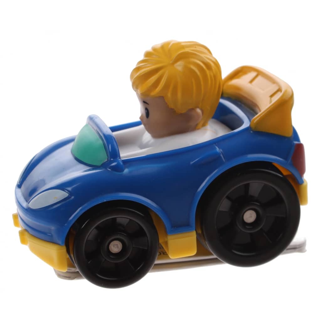 Fisher-Price Little People Wheelies auto 6,5 cm blauw (DRG96)