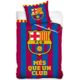 FC Barcelona Dekbedovertrek Més Que 140 x 200 cm rood/blauw