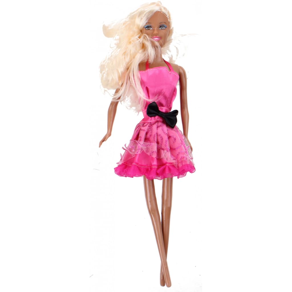 Kids Fun tienerpop Brigitte meisjes 30 cm blondine roze