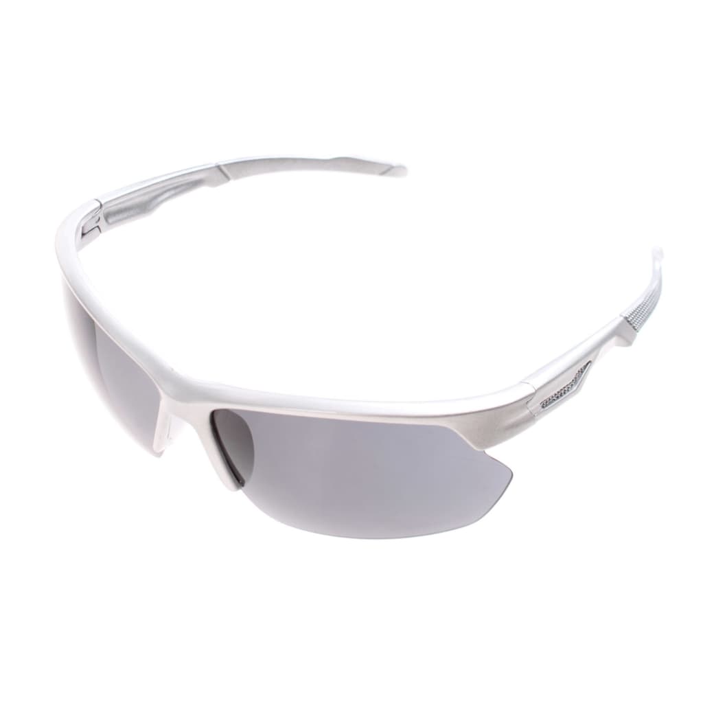 Penn sportzonnebril unisex zilver half frame met grijze lens