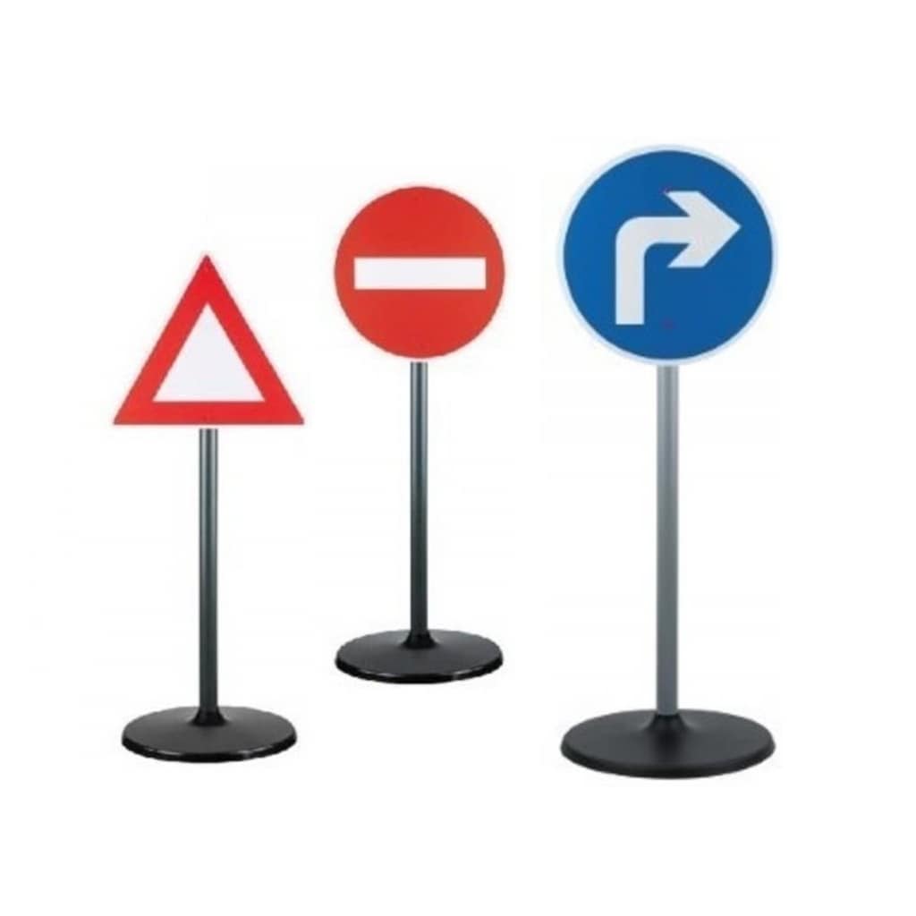 Afbeelding Playfun verkeersborden road sign 65 cm 3 stuks door Vidaxl.nl