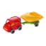 Wader Kids Cars Aanhanger Met Boot Roodgeel wader kopen in de aanbieding