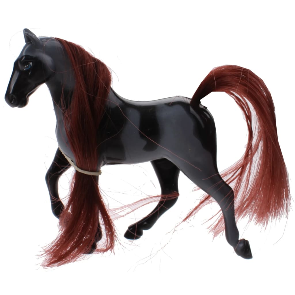 Horse Play paard junior 10 cm grijs/zwart