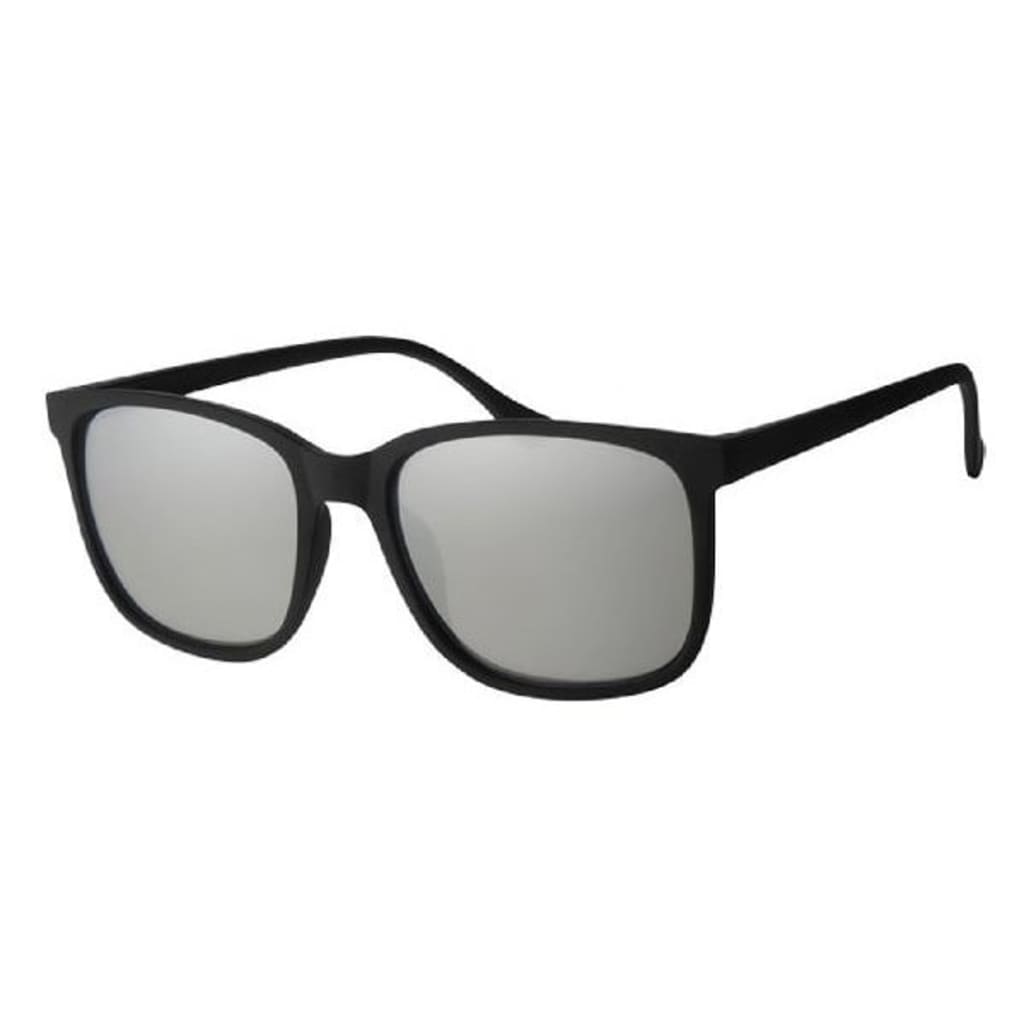 VDM zonnebril unisex wayfarer zwart/zilver UV400