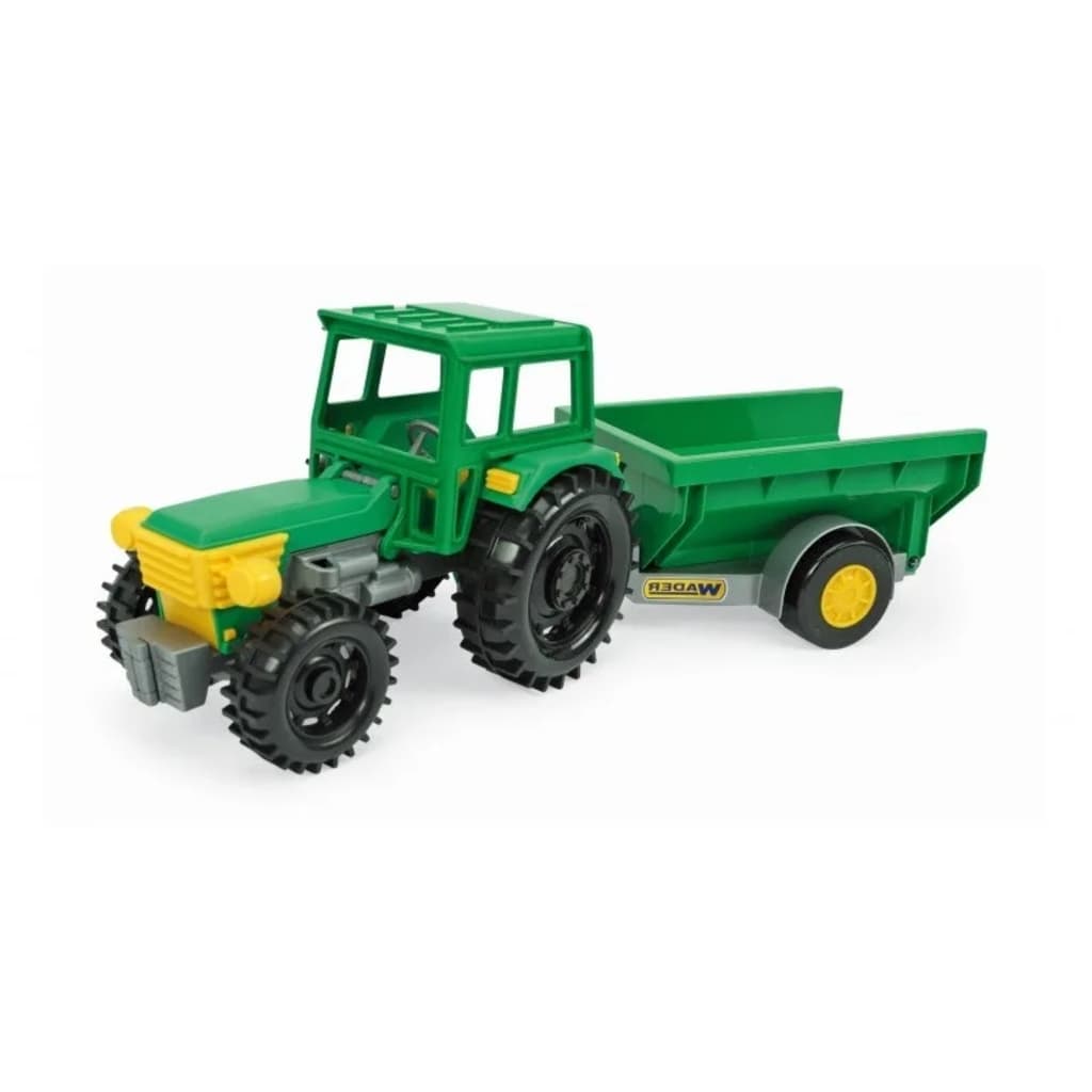 Wader tractor met kiepkar 35 cm groen