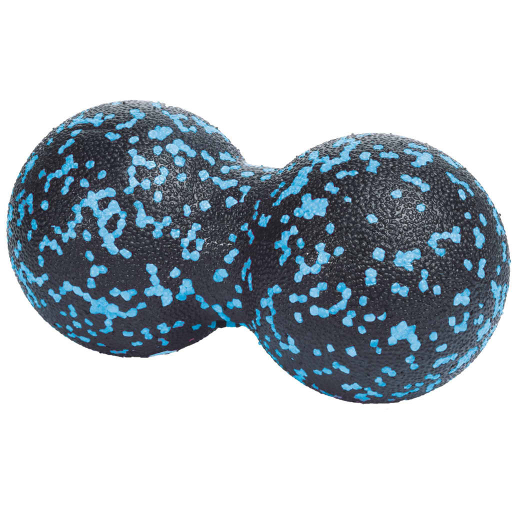 XQ Max dubbele massageballen zwart/blauw 16 cm