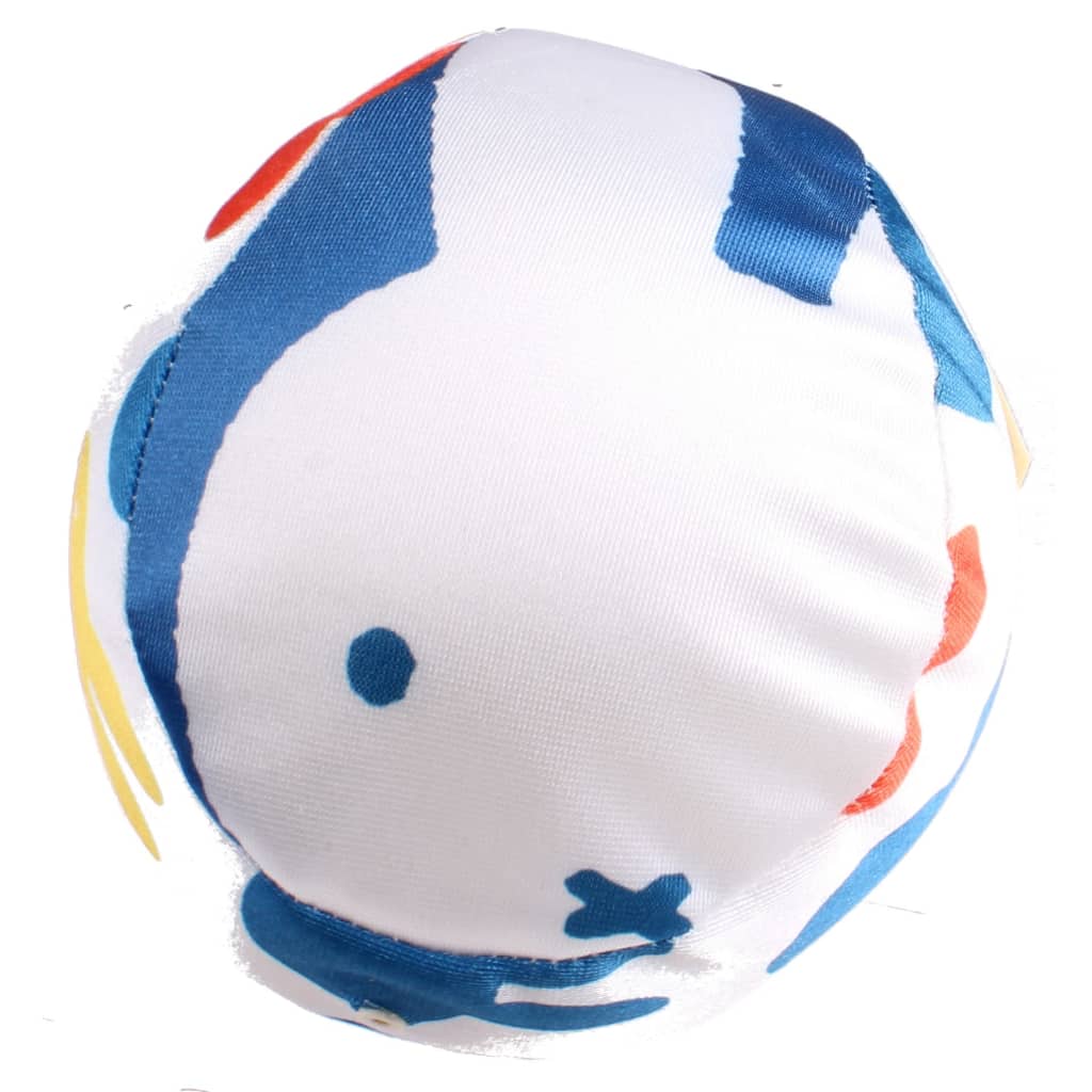 Rubo Toys speelbal Miffy - Nijntje satijn 12,5 cm wit/blauw