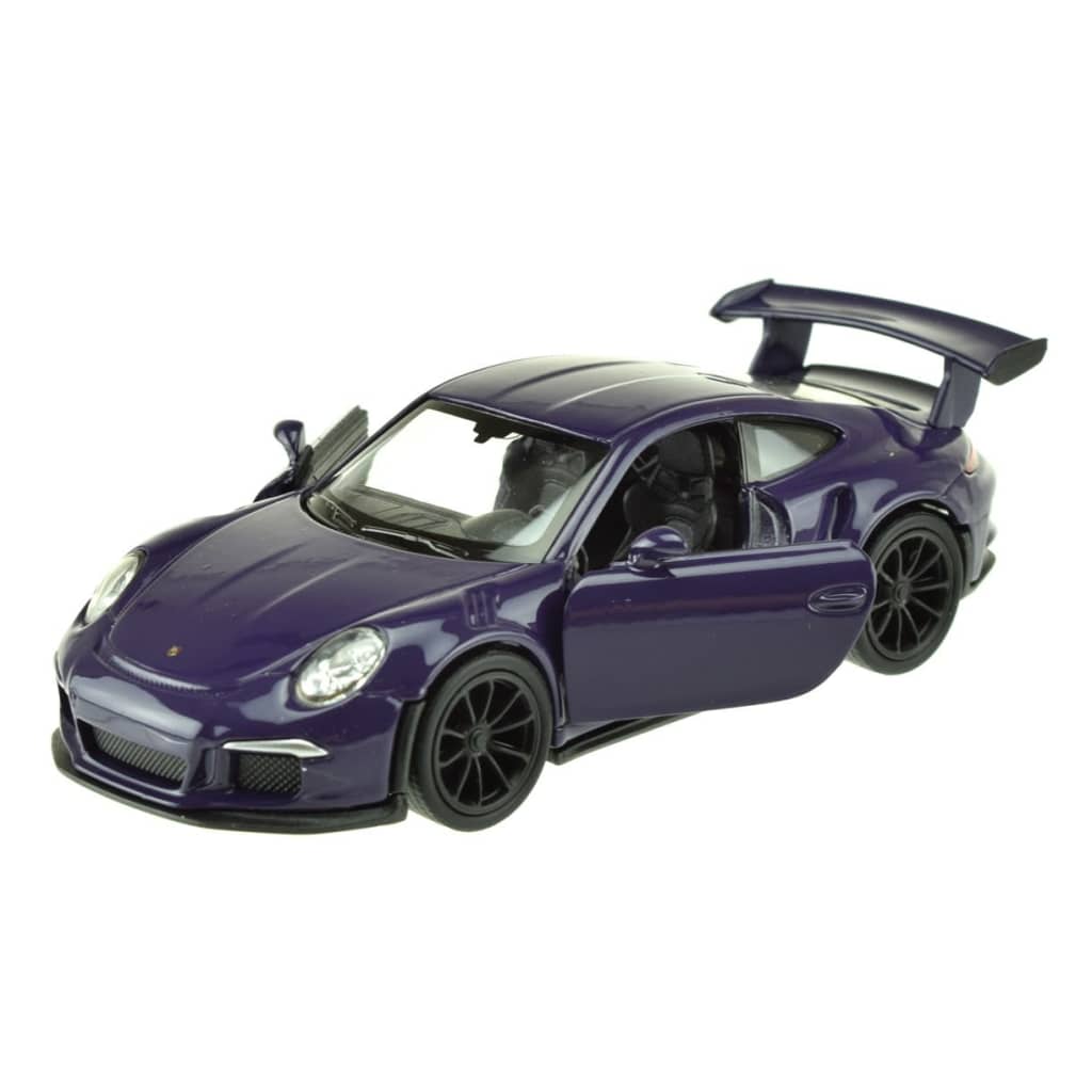 Welly schaalmodel Porsche 911 GT3 RS 1:34 diecast paars 11 cm