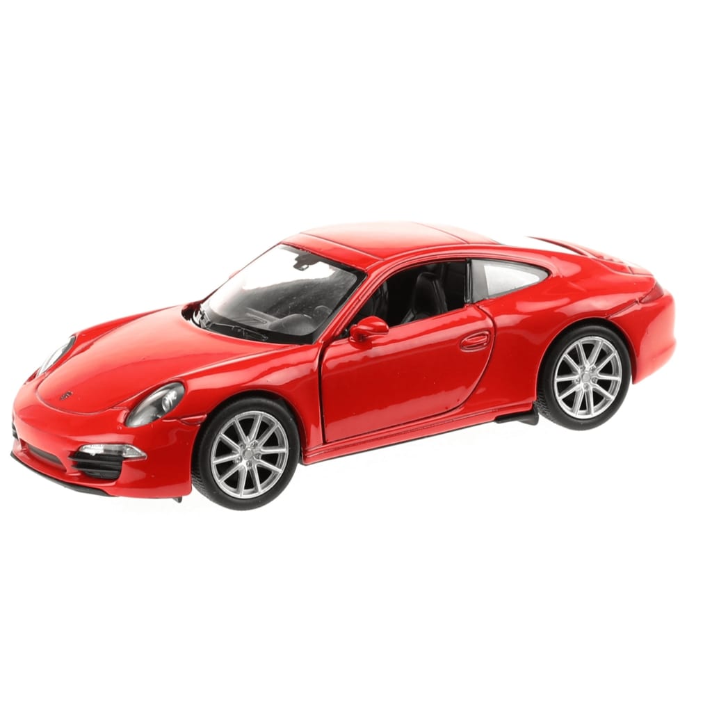 Welly Porsche sportauto rood 11 cm