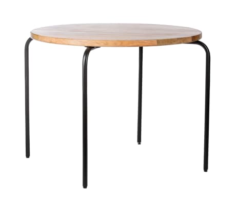 KidsDepot Okrągły stolik do zabawy Circle, 72 cm, mango i czarny