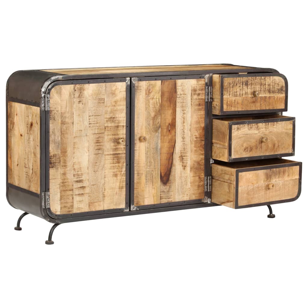 Buffet 140 X 40 X 80 Cm Bois De Manguier Massif VidaXL 14 width=274