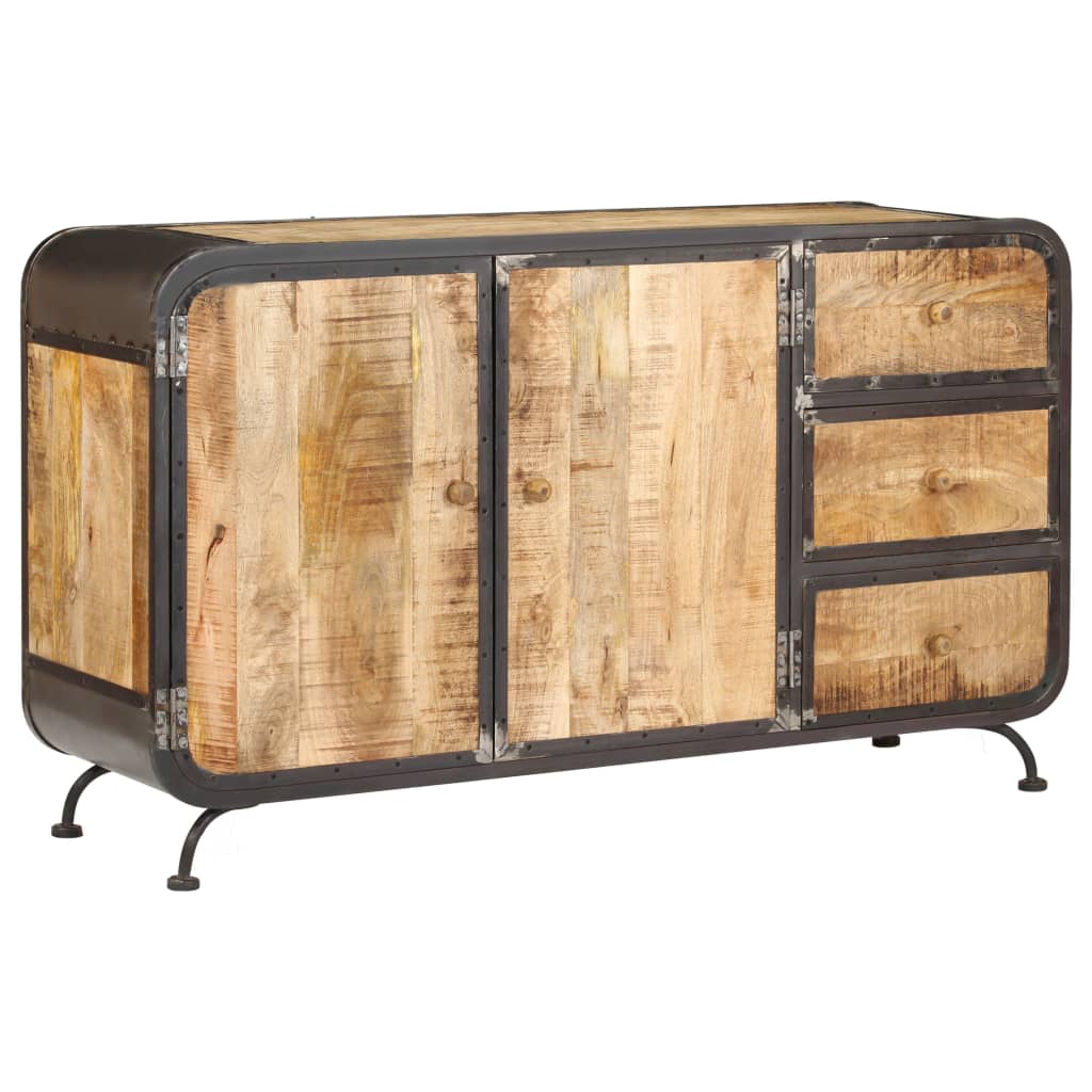 Buffet 140 X 40 X 80 Cm Bois De Manguier Massif VidaXL 21 width=274