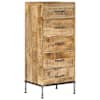 vidaXL kummut, 45 x 35 x 106 cm, toekas mangopuit