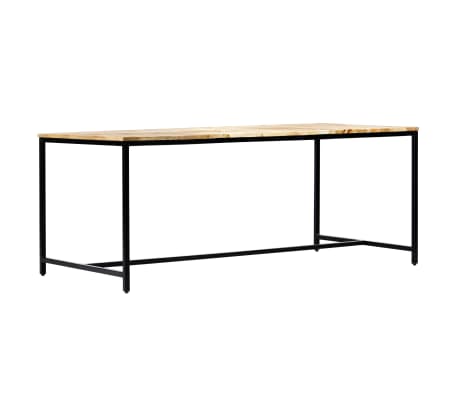 vidaXL Τραπεζαρία 180 x 90 x 75 εκ. από Μασίφ Ακατέργαστο Ξύλο Μάνγκο