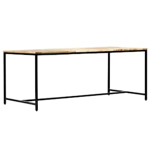 vidaXL Τραπεζαρία 180 x 90 x 75 εκ. από Μασίφ Ακατέργαστο Ξύλο Μάνγκο
