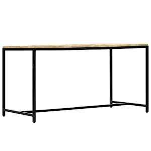 Jídelní stůl 140 x 70 x 75 cm masivní hrubé mangovníkové dřevo - obrázek 2