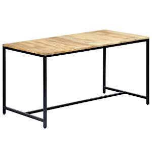 Jídelní stůl 140 x 70 x 75 cm masivní hrubé mangovníkové dřevo - obrázek 8