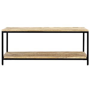 vidaXL Kavos staliukas, 110x60x45 cm, mango medienos masyvas