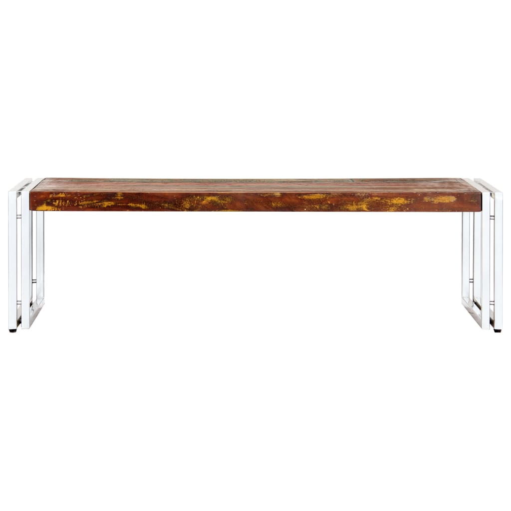 vidaXL Salontafel 120x60x35 cm massief gerecycled hout afbeelding