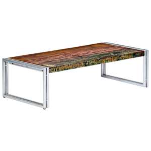 Konferenční stolek 120 x 60 x 35 cm masivní recyklované dřevo - obrázek 8