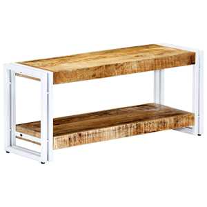 TV stolek 90 x 30 x 40 cm masivní mangovníkové dřevo - obrázek 1